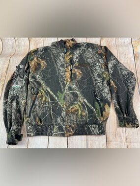 Mens Scent Blocker Frontier Jacket Camo Mossy Oak Hunting ScentTek Size Large